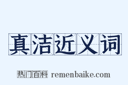真洁近义词是什么意思的图片
